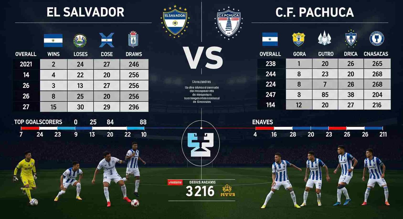 El Salvador National Football Team vs C.F. Pachuca Stats: A Deep Dive into Matchday Performance el salvador national football team vs c.f. pachuca stats