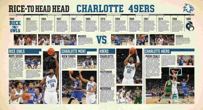 Rice Basketball vs Charlotte 49ers Men's Basketball Timeline: A Rivalry in the Making rice basketball vs charlotte 49ers men's basketball timeline