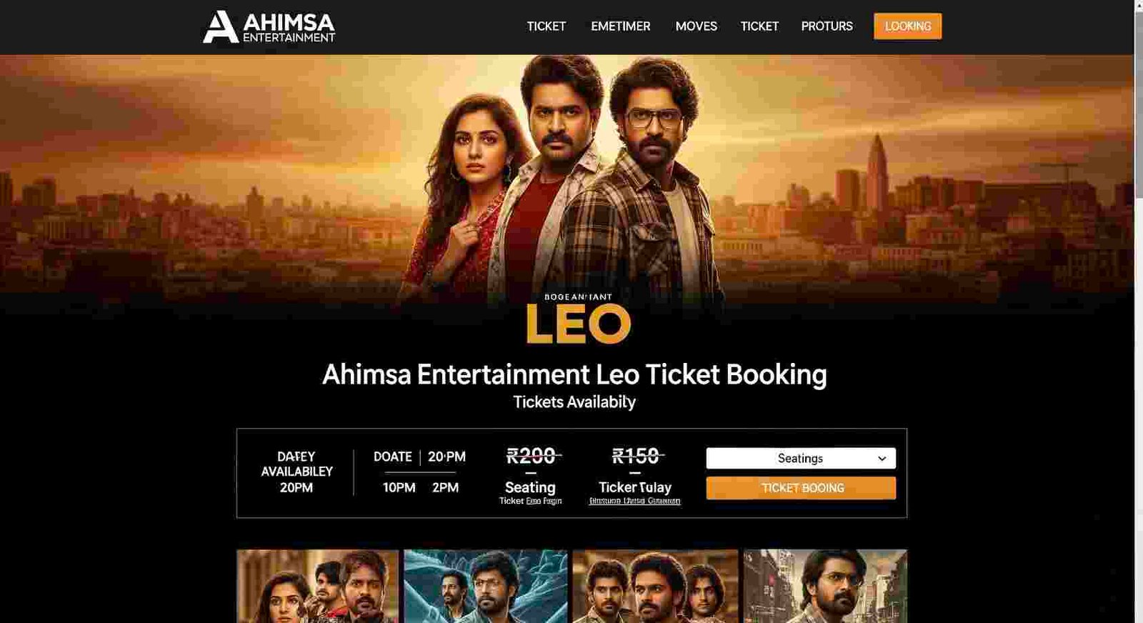 ahimsa entertainment leo ticket booking